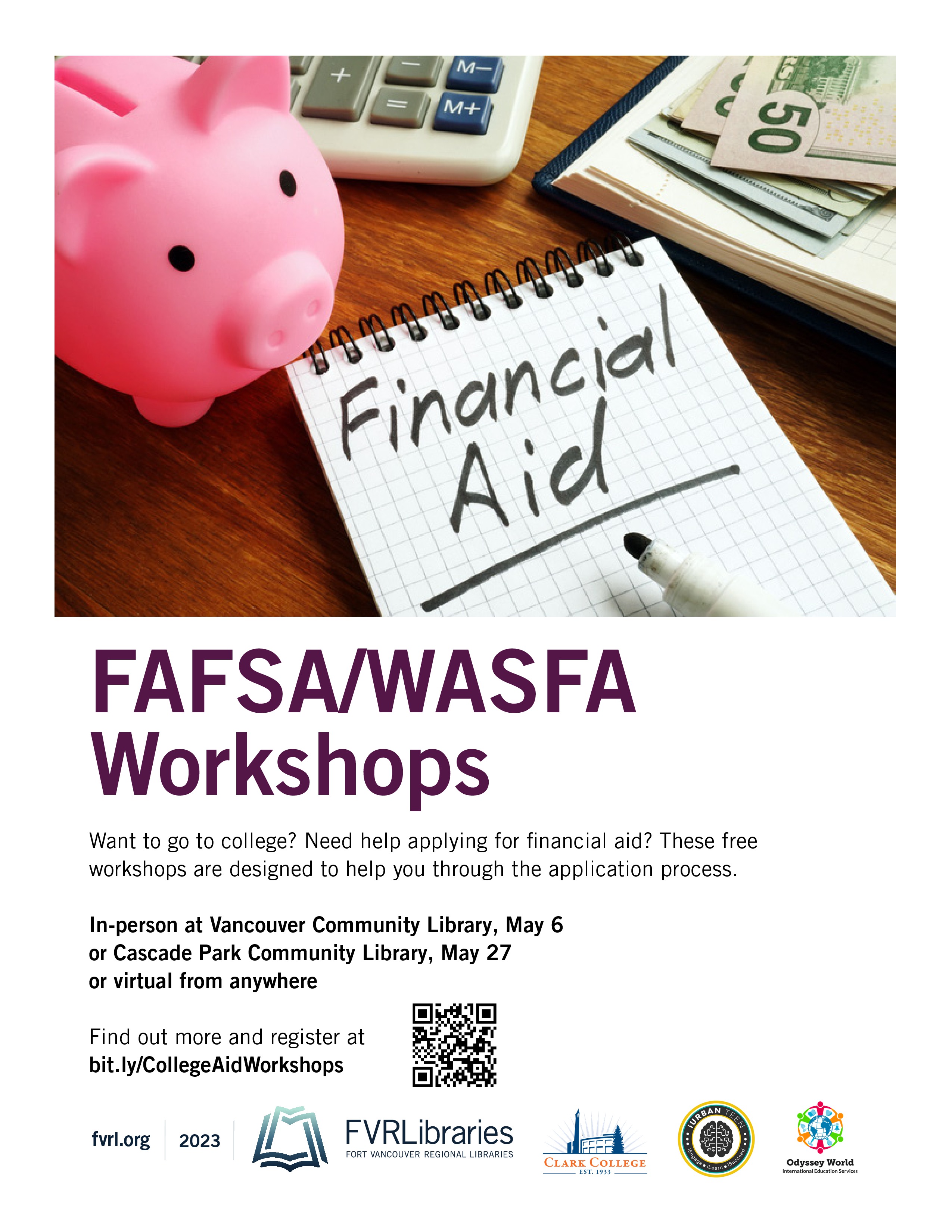 FAFSA/WASFA Application with Clark College Fort Vancouver